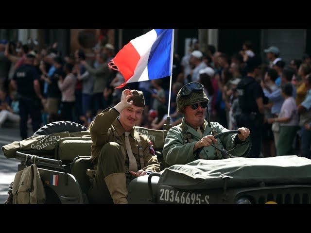 ⁣Paris célèbre les 80 ans de sa libération, Macron célèbre une France surmontant ses "divisions&