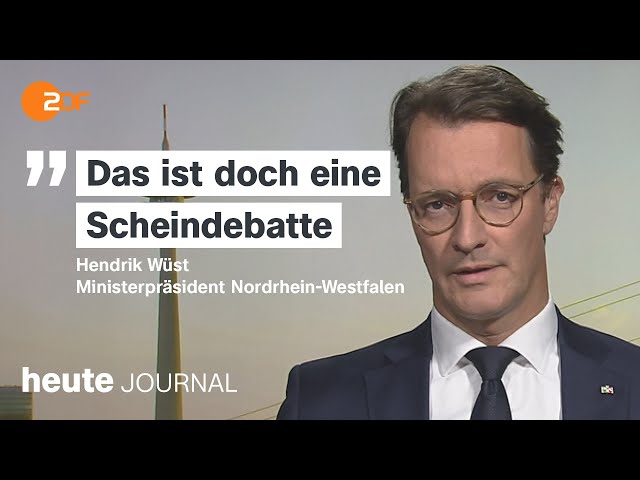 heute journal vom 25.08.2024 Hendrik Wüst zu Messerangriff, Solingen, Festnahme von Telegram-Chef