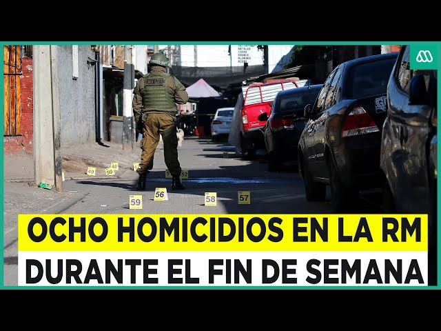 Menor de 16 años es la octava persona asesinada en la RM durante este fin de semana