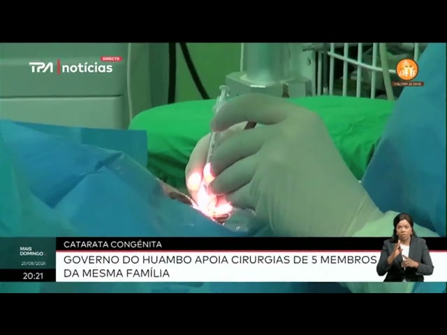 Catarata congénita - Governo do Huambo apoia cirurgias de membros da mesma família