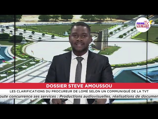 ⁣DOSSIER STEVE AMOUSSOU: LE COMMUNIQUÉ DU PROCUREUR DE LOMÉ LU SUR LA TVT