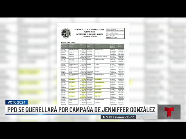 ⁣PPD denuncia que JGo violó la Ley de Financiamiento de Campañas Políticas