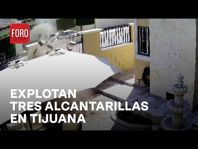 ⁣Viviendas dañadas por explosión de alcantarillas en Tijuana, Baja California - Las Noticias