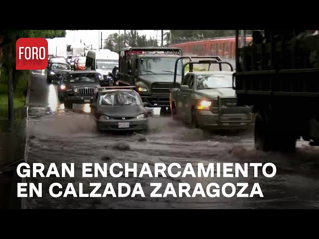 ⁣Encharcamientos afectan circulación en calzada Ignacio Zaragoza - Las Noticas