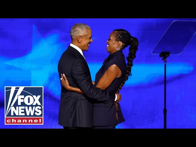 ⁣Was Barack Obama overshadowed by his wife at the DNC?