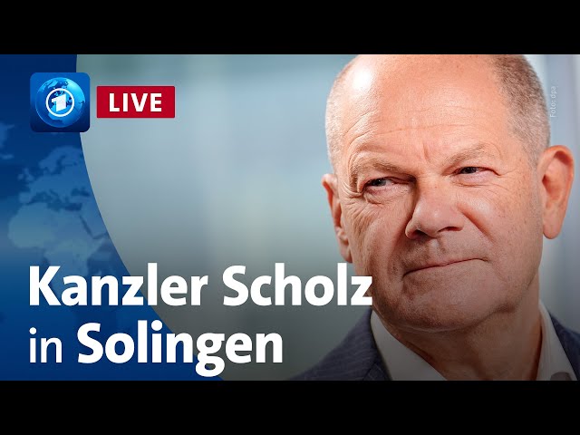 ⁣Nach Messerattacke: Scholz gedenkt in Solingen der Anschlagsopfer