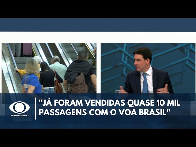 ⁣"Já foram vendidas quase 10 mil passagens com o Voa Brasil", diz o ministro de Portos e Ae