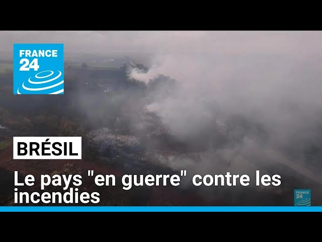 Le Brésil "en guerre" contre les incendies dans le sud-est • FRANCE 24