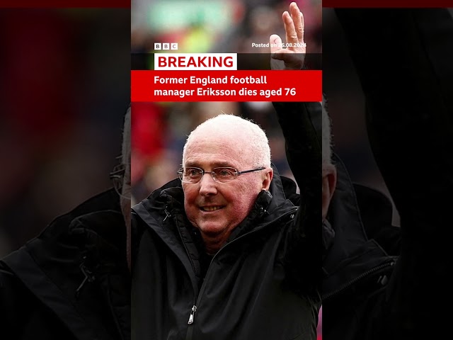 ⁣Former England manager Sven-Goran Eriksson dies aged 76. #Football #ThreeLions #BBCNews