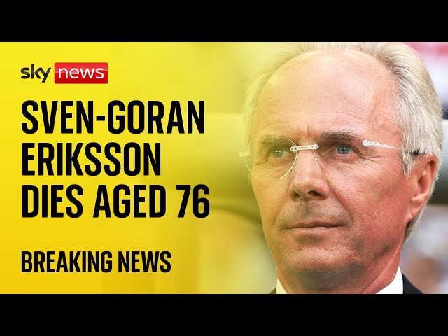 ⁣Former England manager Sven-Goran Eriksson dies aged 76