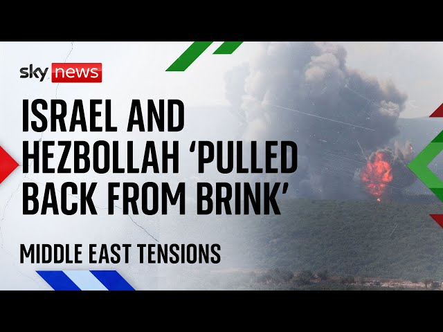 ⁣Middle East: Israel and Hezbollah 'pulled back from brink' after attacks