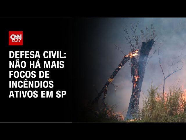 Defesa Civil: Não há mais focos de incêndios ativos em SP | CNN NOVO DIA