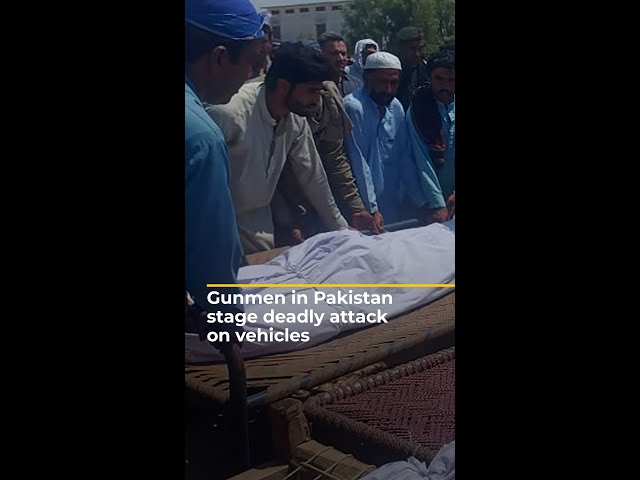 Gunmen in Pakistan stage deadly attack on vehicles | AJ #shorts