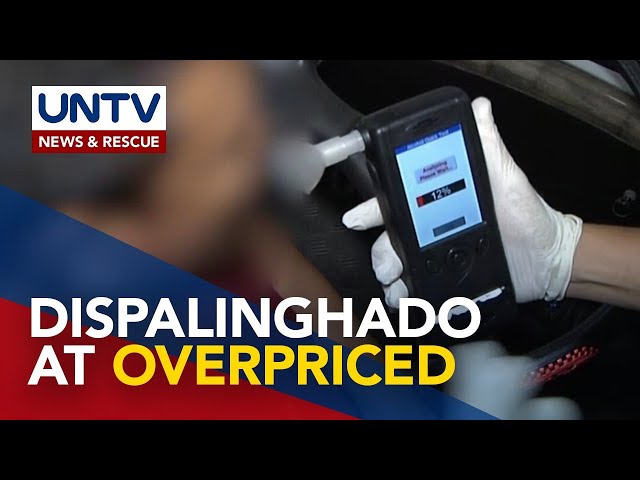 ⁣Breath analyzer units na overpriced at hindi nagamit dahil sira, noong 2015 at 2017 pa nabili – LTO