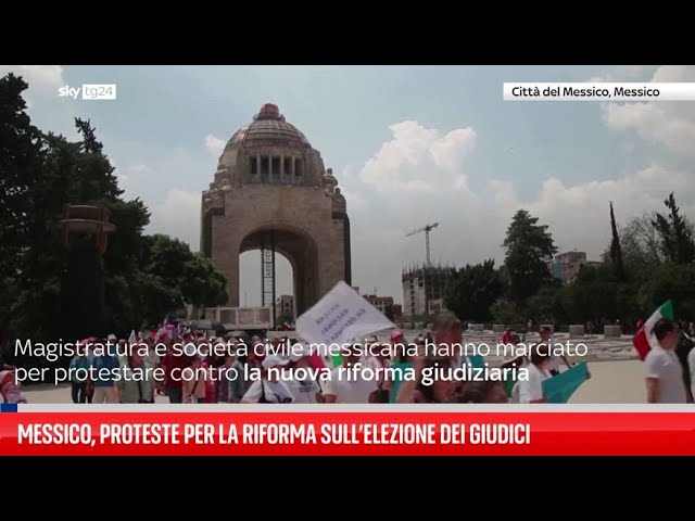 ⁣Messico, protesta contro revisione sistema giudiziario