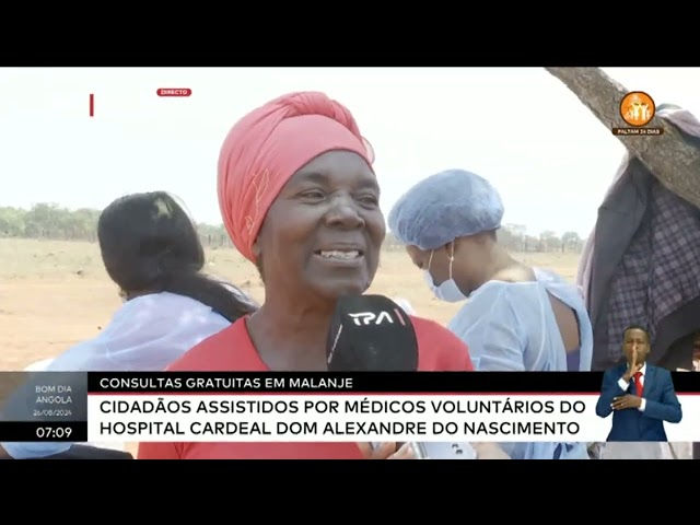 Consultas gratuitas em Malanje - Cidadãos assistidos por médicos voluntários