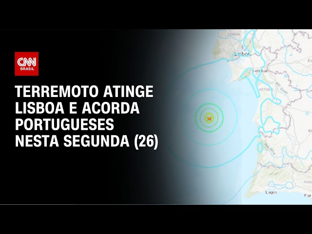 Terremoto atinge Lisboa e acorda portugueses nesta segunda (26) | CNN NOVO DIA