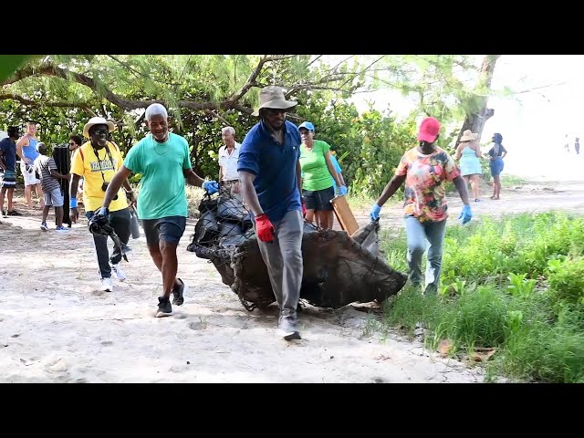 ⁣Major clean up at Foul Bay