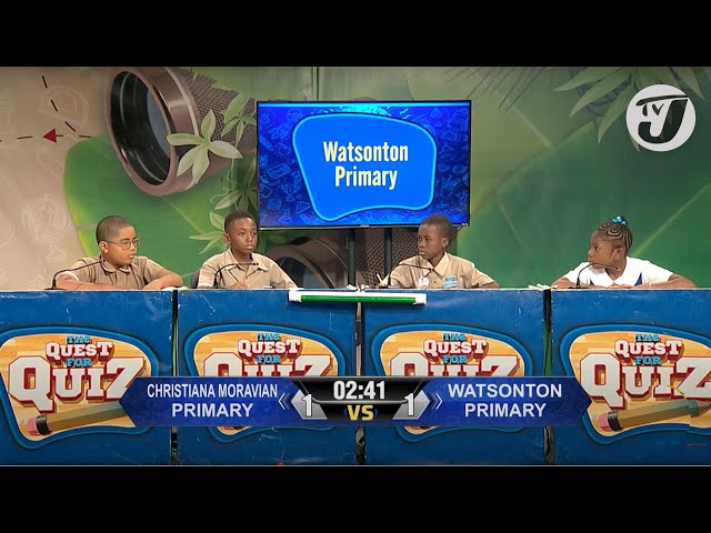 ⁣Christiana Moravian Primary vs Watsonton Primary | TVJ Quest for Quiz 2024