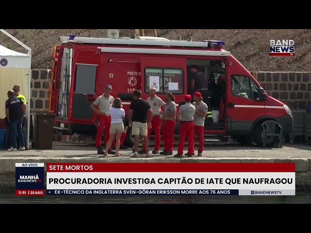 ⁣Procuradoria investiga capitão de iate que naufragou | BandNews TV