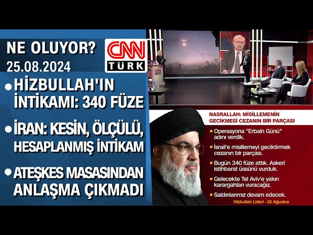 ⁣Hizbullah'ın intikamı: 340 füze | İran: Kesin-ölçülü-hesaplanmış intikam - Ne Oluyor? 25.08.202