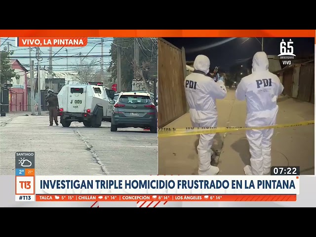 Habrían disparado más de cien veces: investigan triple homicidio frustrado en La Pintana