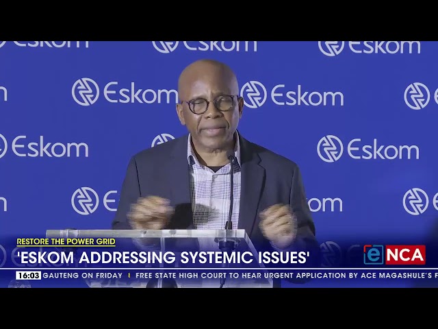 ⁣Eskom hopes to solve systemic issues and eradicate blackouts