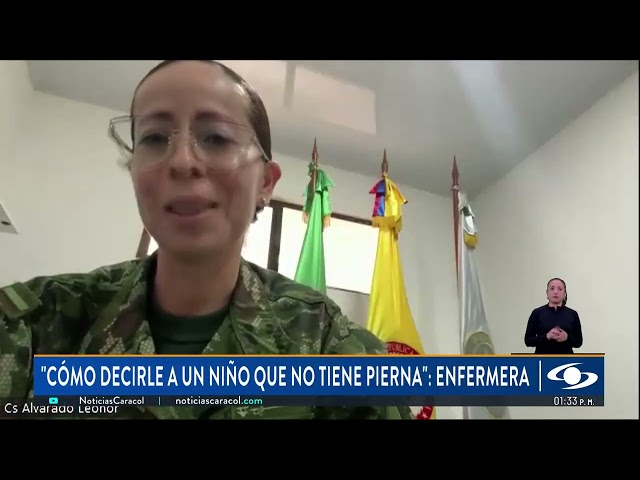 ⁣¿Cuál es el estado de salud de la niña de 9 años herida por una mina antipersonal?