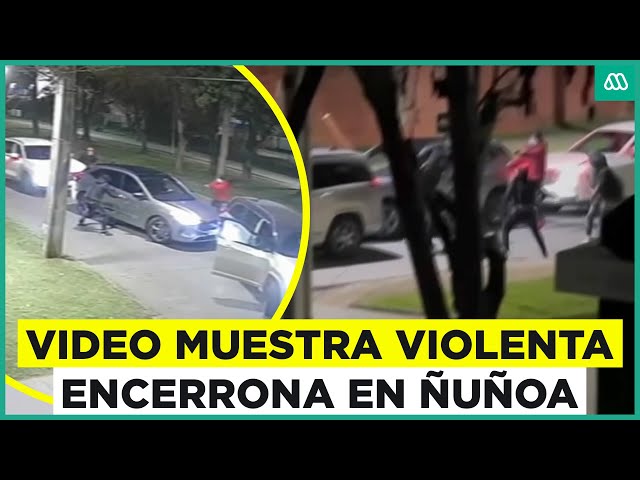 ⁣Encerrona en Ñuñoa: Delincuentes amenazan a familia con arma de fuego