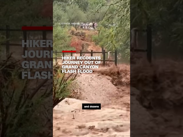 ⁣Hiker recounts journey out of Grand Canyon flash flood