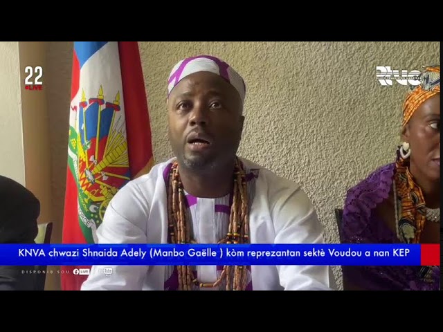 ⁣KNVA chwazi Shnaida Adely (Manbo Gaëlle ) kòm reprezantan sektè Voudou a nan KEP