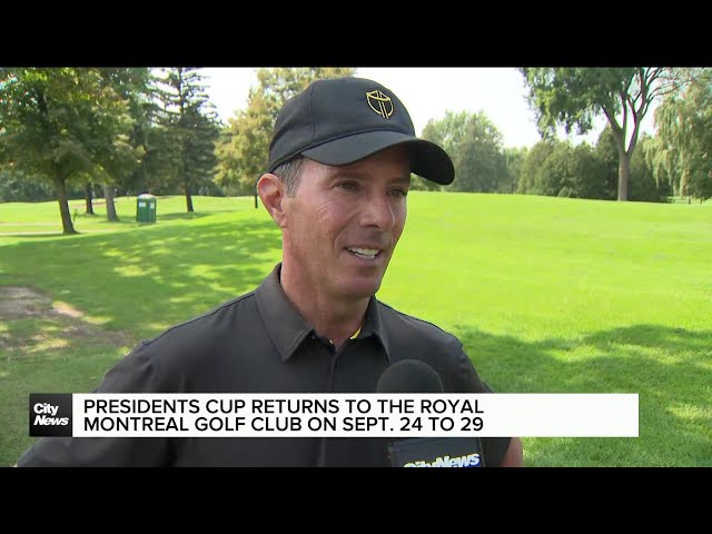 ⁣Mike Weir talks Presidents Cup at Royal Montreal Golf Club