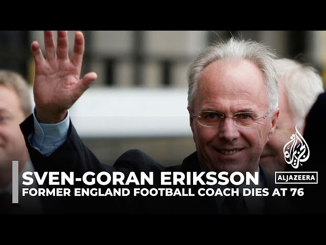 ⁣Former England football manager Sven-Goran Eriksson dies aged 76