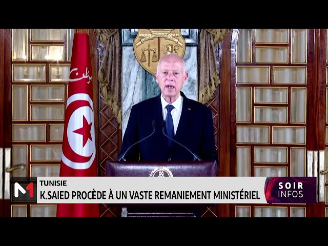 ⁣Tunisie : K.Saied procède à un vaste remaniement ministériel