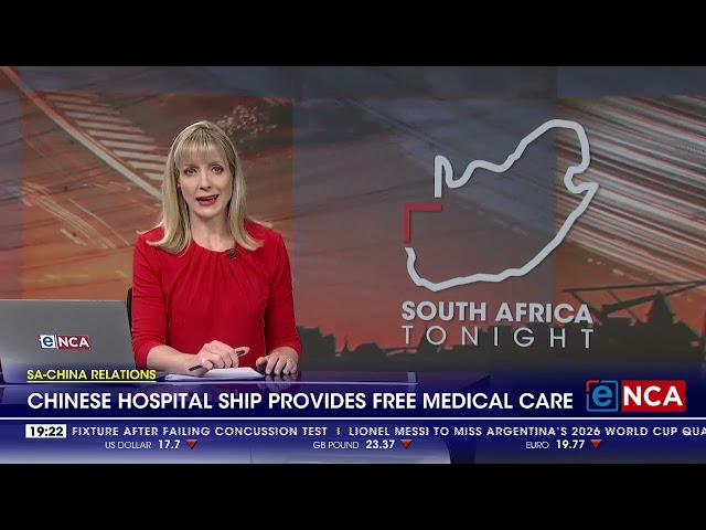 Chinese hospital ship brings free medical aid to Cape Town