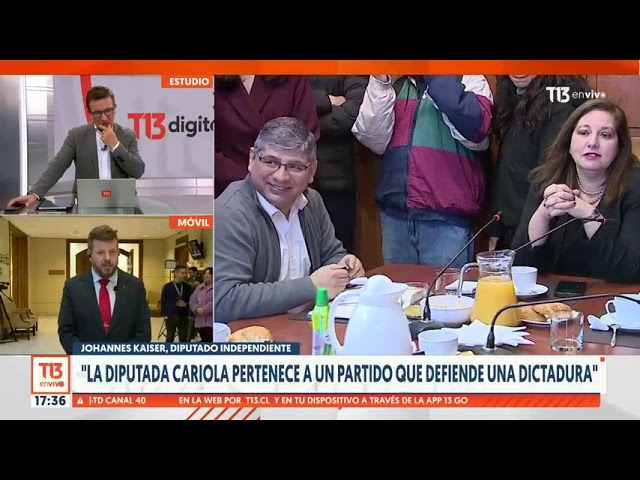 ⁣Diputado Kaiser: "La diputada Cariola pertenece a un partido que defiende una dictadura"