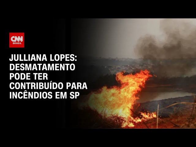 ⁣Julliana Lopes: Desmatamento pode ter contribuído para incêndios em SP | CNN ARENA