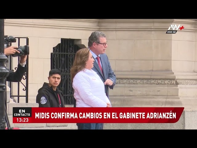 MIDIS confirma cambios en el gabinete de Gustavo Adrianzén