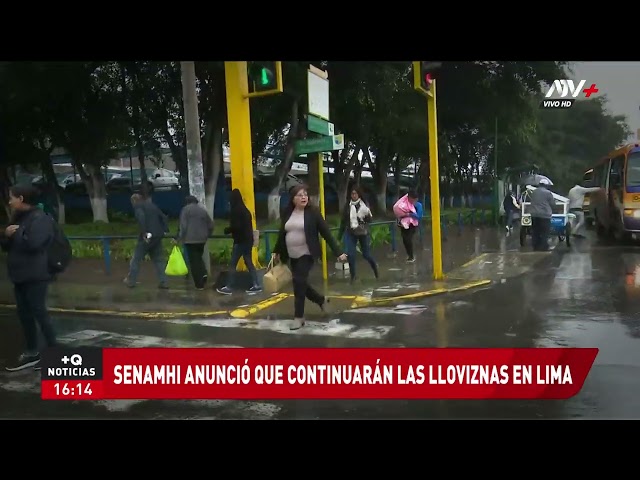 Senamhi anunció que lloviznas seguirán registrándose en Lima Metropolitana