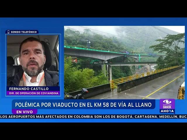 ⁣Director de operación de Coviandina explica situación con polémico viaducto en kilómetro 58