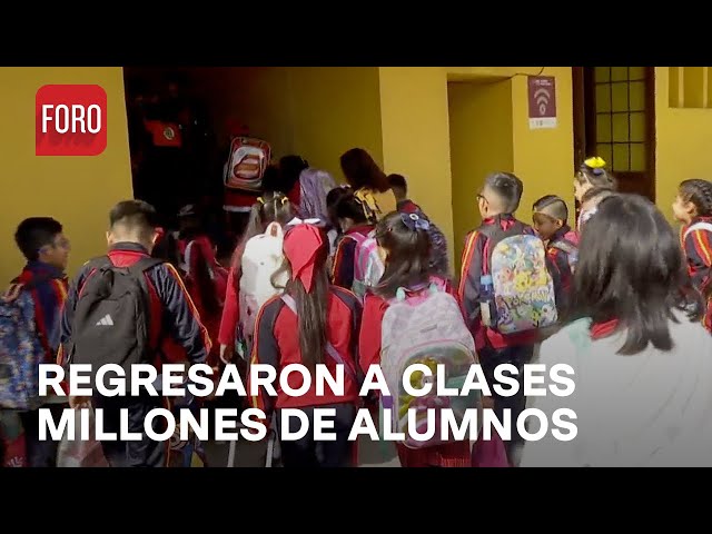 Así fue el regreso a clases de millones de estudiantes - Las Noticias