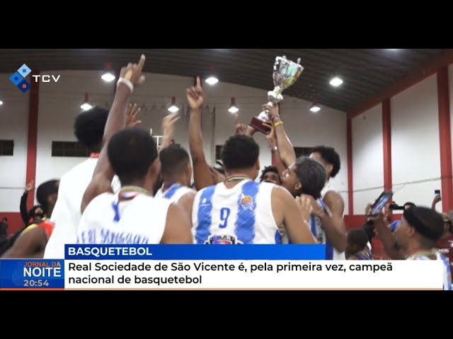 ⁣Real Sociedade de São Vicente é, pela primeira vez, campeã nacional de basquetebol