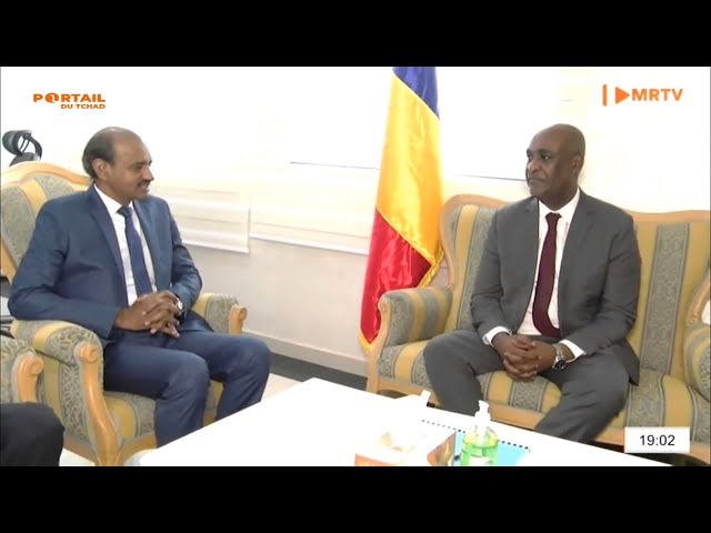 ⁣COOPÉRATION - L'Ambassadeur de l'Inde au Tchad reçu en audience