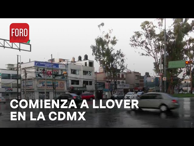 Primeras lluvias de la tarde en Coyoacán, CDMX - Las Noticias