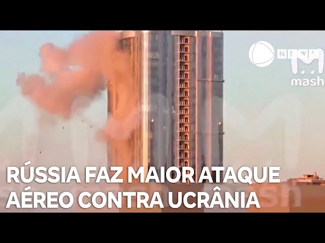 ⁣Rússia faz maior ataque aéreo desde o início da guerra contra a Ucrânia