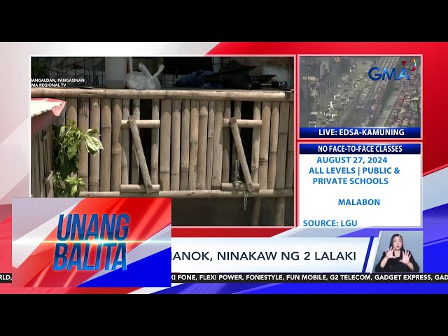 ⁣Dalawang manok, ninakaw ng 2 lalaki sa Mangaldan, Pangasinan | Unang Balita