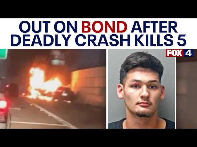 ⁣Accused drunk driver in deadly Fort Worth crash must wear ankle monitor while out on bond