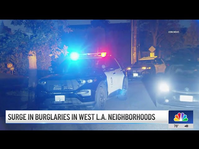 ⁣Uptick in burglaries in West LA neighborhoods