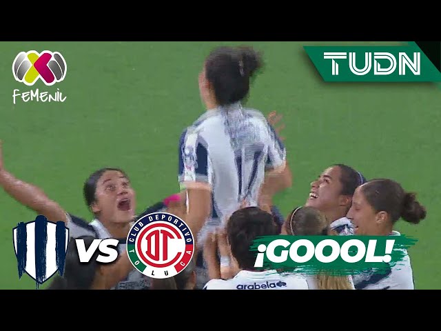 ¡GOLAZO! García hace el 4-0 Y SU PRIMER GOL | Monterrey 4-0 Toluca | Liga Mx Femenil AP2024-J7 |TUDN