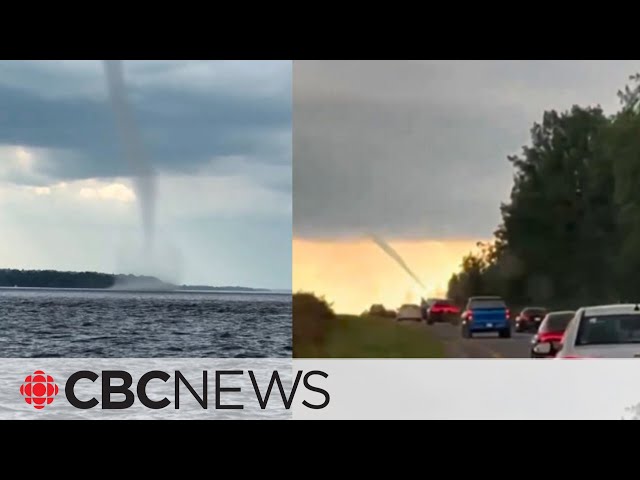 ⁣A tornado over water? This is how waterspouts work